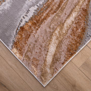 Terra Gray Orange Marbled - T9029 - 5' x 8'