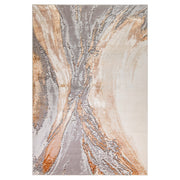 Terra Gray Orange Marbled - T9029 - 5' x 8'
