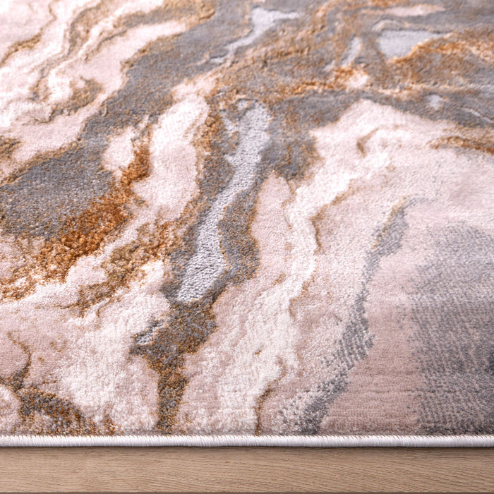 Terra Gray Orange Marbled - T9031 - 7' x 9'