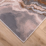 Terra Gray Orange Marbled - T9031 - 5' x 8'