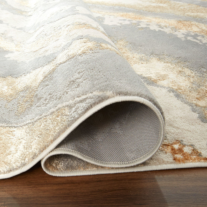 Terra Gray Orange Marbled - T9032 - 5' x 8'