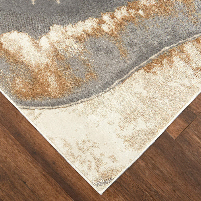 Terra Gray Orange Marbled - T9032 - 10' x 13'