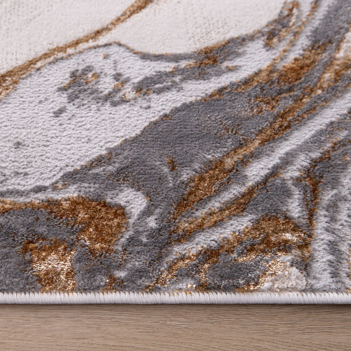 Terra Gray Orange Marbled - T9033 - 10' x 13'