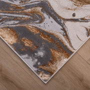 Terra Gray Orange Marbled - T9033 - 5' x 8'