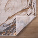 Terra Gray Orange Marbled - T9033 - 2' x 3'