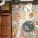 Terra Gray Orange Marbled - T9034 - 5' x 8'