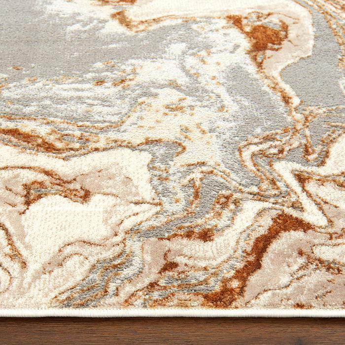 Terra Gray Orange Marbled - T9034 - 8' x 11'