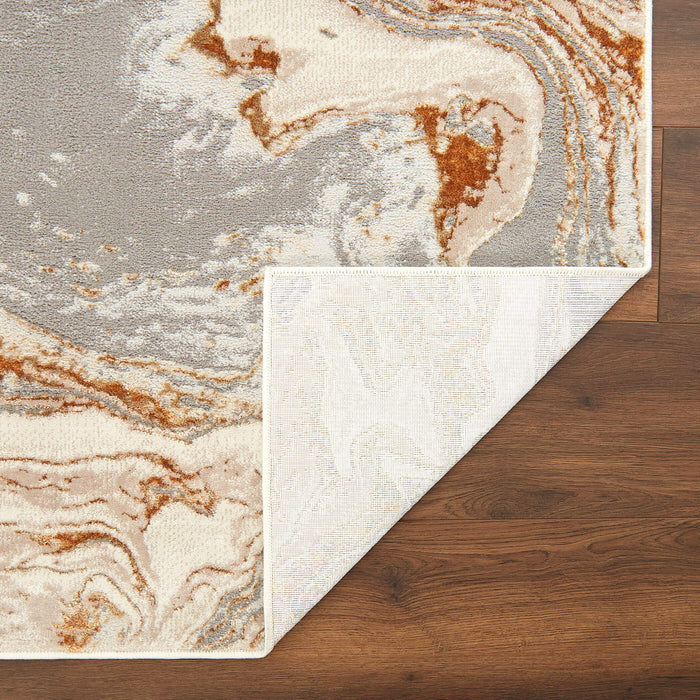 Terra Gray Orange Marbled - T9034 - 8' x 11'