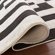 Optika Black Ivory Geometric - T9035 - 5' x 8'