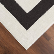 Optika Black Ivory Geometric - T9035 - 5' x 8'