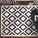 Optika Black Ivory Geometric - T9036 - 7' x 9'