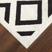 Optika Black Ivory Geometric - T9036 - 5' x 8'