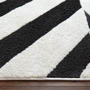 Optika Black Ivory Geometric - T9037 - 5' x 8'