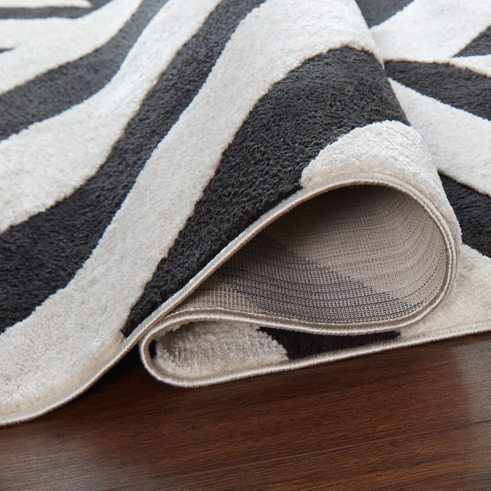 Optika Black Ivory Geometric - T9037 - 10' x 13'