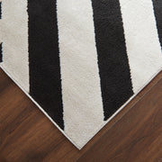 Optika Black Ivory Geometric - T9037 - 5' x 8'