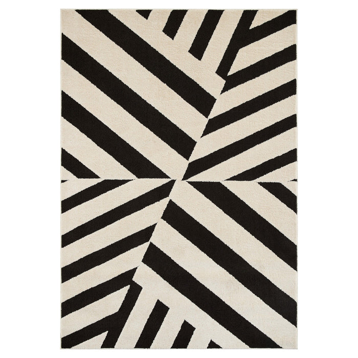 Optika Black Ivory Geometric - T9037 - 8' x 11'