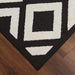 Optika Black Ivory Geometric - T9038 - 8' x 11'