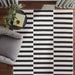 Optika Black Ivory Geometric - T9039 - 8' x 11'