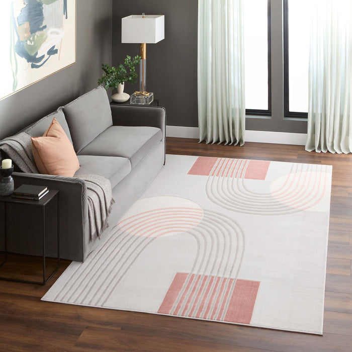 Betsi Pink Geometric - U5002 - 8' x 11'