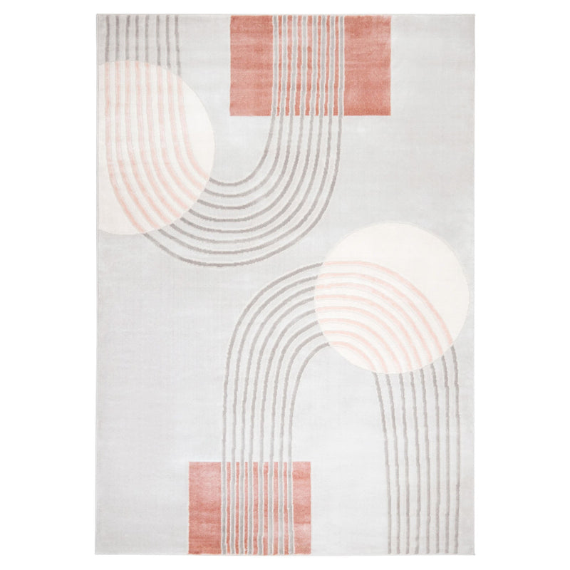 Betsi Pink Geometric - U5002 - 5' x 8'