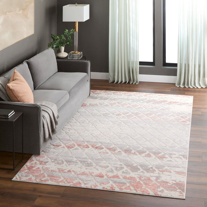 Betsi Pink Geometric - U5003 - 5' x 8'