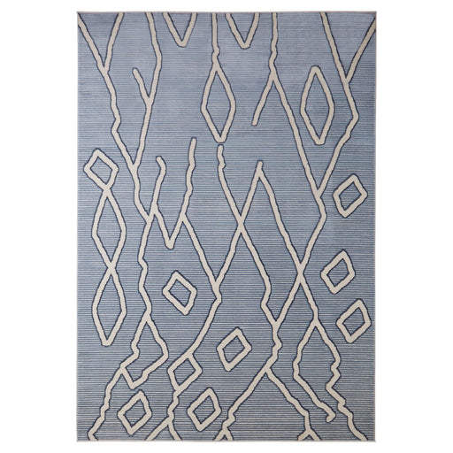 Eclectic Luxe Blue Geometric - U5005 - 2' x 3'