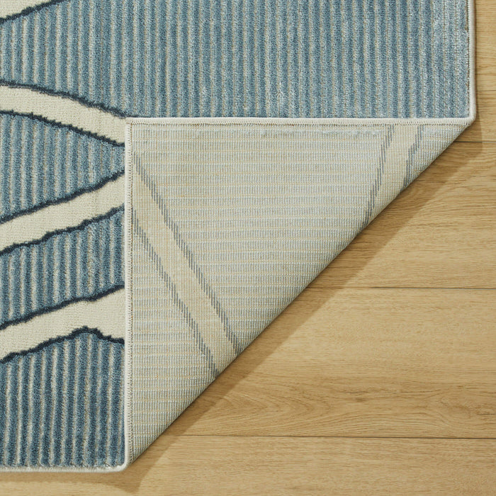Eclectic Luxe Blue Geometric - U5005 - 2' x 3'