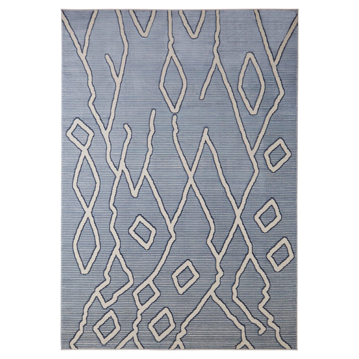 Eclectic Luxe Blue Geometric - U5005 - 8' x 11'