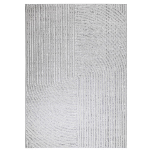 Eclectic Luxe Gray Linear Geometric - U5011 - 5' x 8'