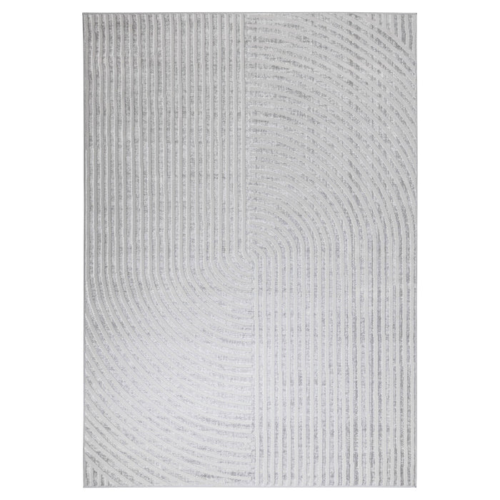 Eclectic Luxe Gray Linear Geometric - U5011 - 2' x 3'