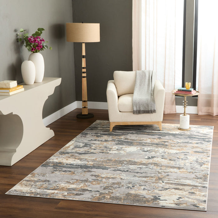 Jasmine Gray Brown Painterly - U5012 - 8' x 11'