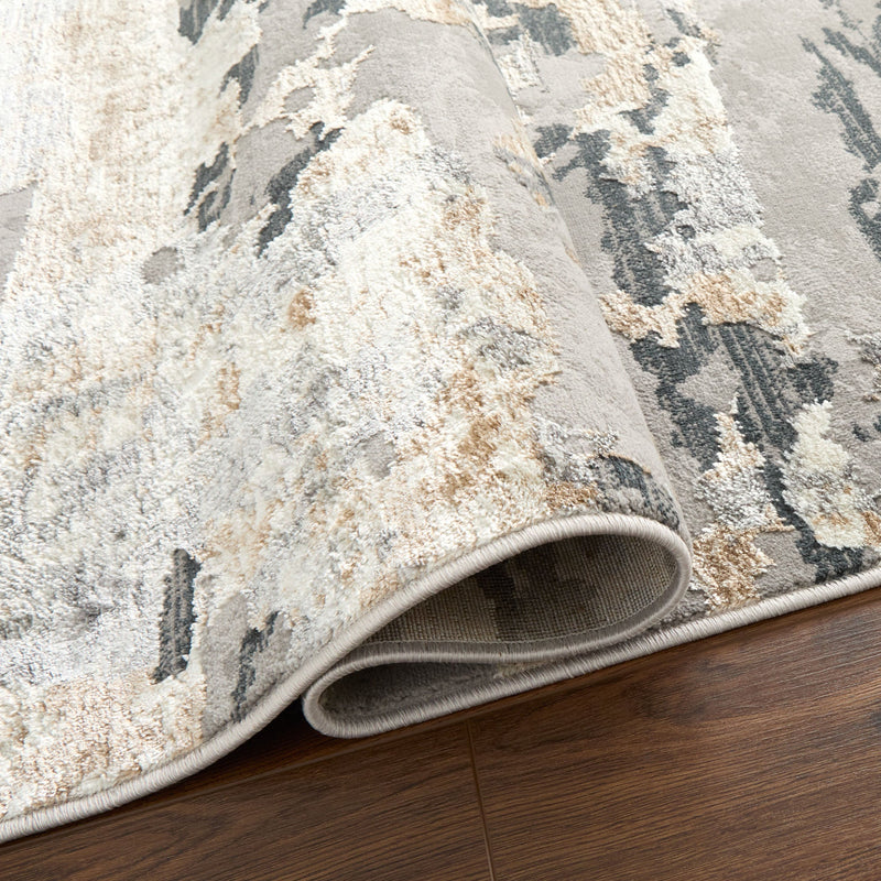 Jasmine Gray Brown Painterly - U5012 - 5' x 8'