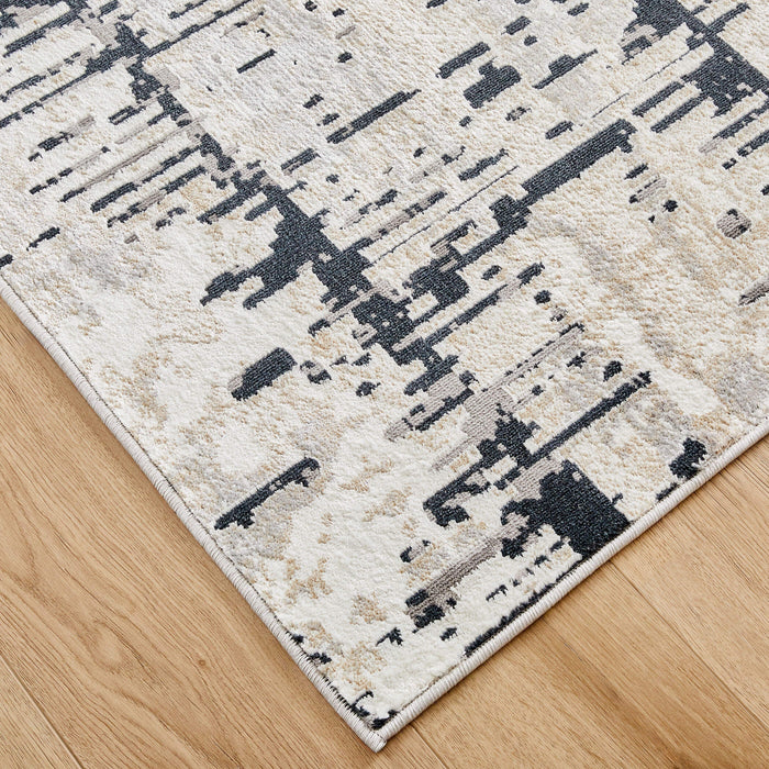 Jasmine Black Painterly - U5016 - 2' x 3'