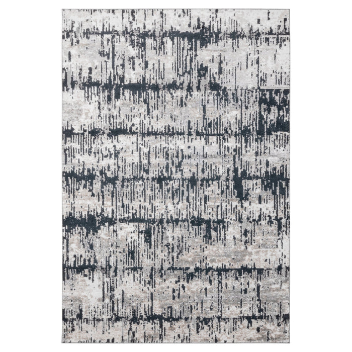 Jasmine Black Painterly - U5016 - 2' x 3'