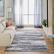 Jasmine Black Painterly - U5017 - 5' x 8'
