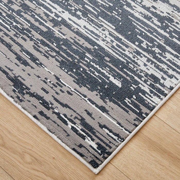 Jasmine Black Painterly - U5017 - 8' x 11'