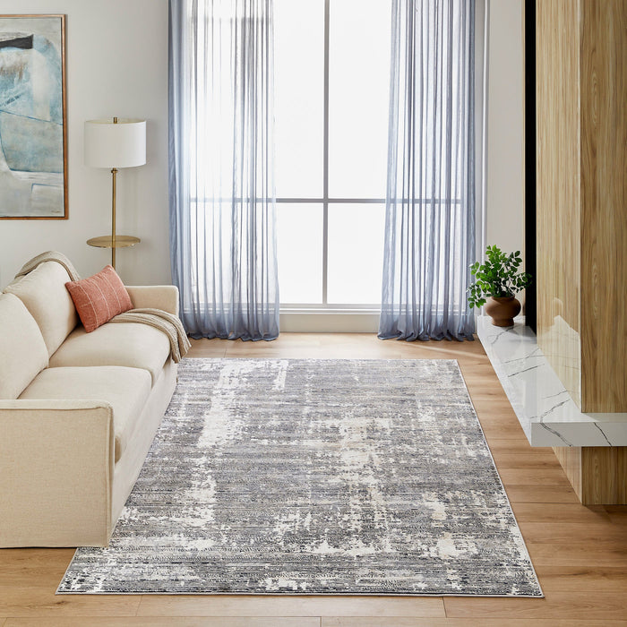 Jasmine Black Painterly - U5018 - 10' x 13'