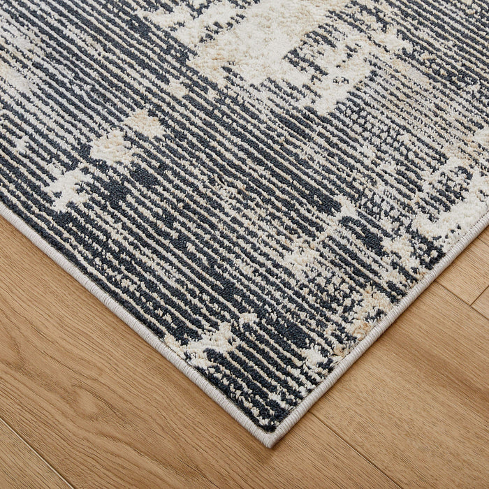 Jasmine Black Painterly - U5018 - 7' x 9'