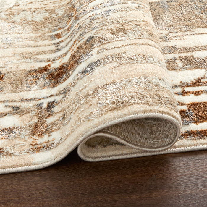 Melet Gold Geometric - U5019 - 7' x 9'