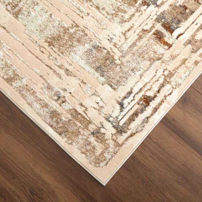 Melet Gold Geometric - U5019 - 5' x 8'