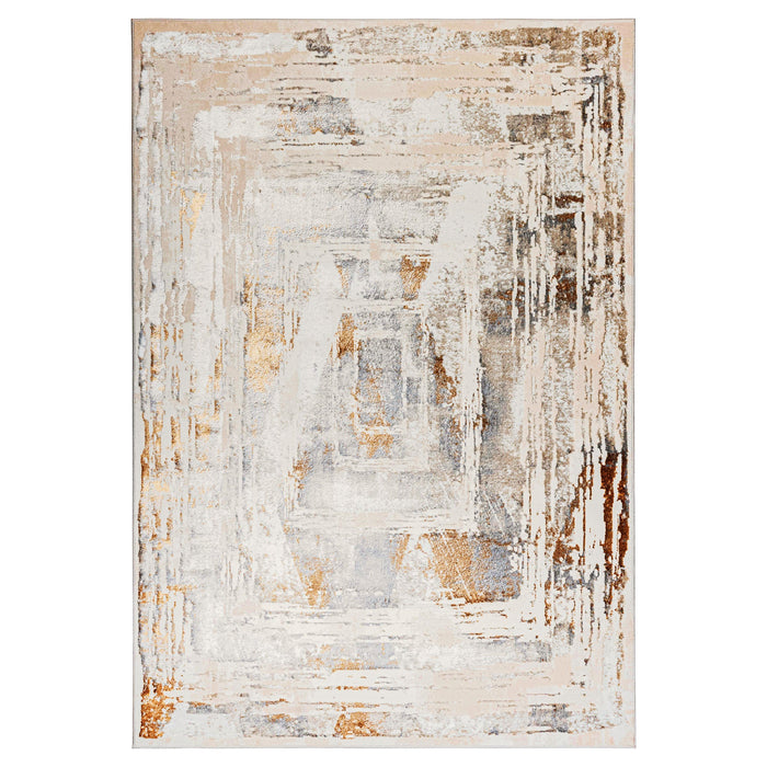 Melet Gold Geometric - U5019 - 5' x 8'
