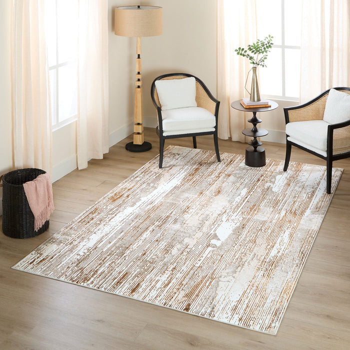 Melet Gold Linear - U5021 - 5' x 8'