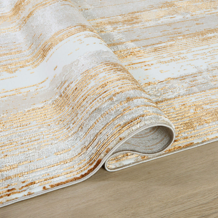 Melet Gold Linear - U5021 - 2' x 3'