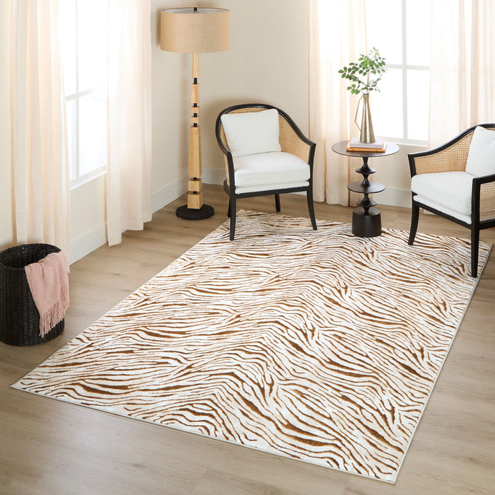Melet Orange Marbled - U5023 - 2' x 3'