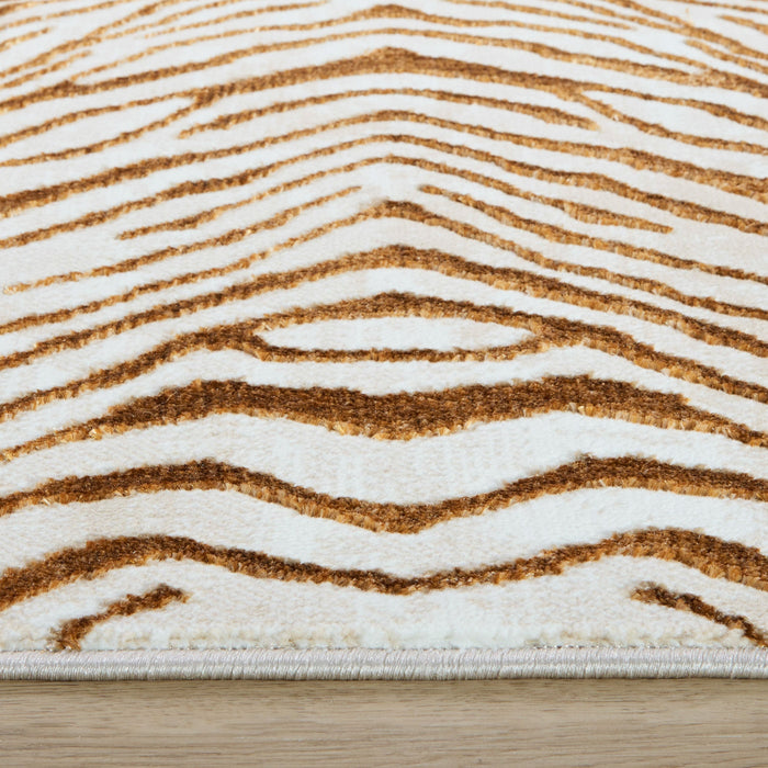 Melet Orange Marbled - U5023 - 5' x 8'