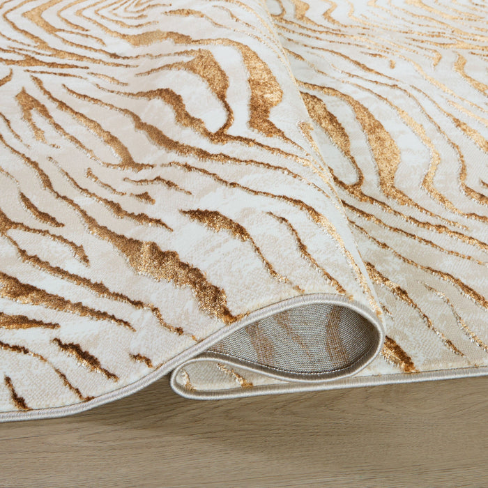 Melet Orange Marbled - U5023 - 2' x 3'