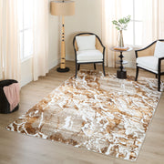 Melet Orange Marbled - U5024 - 5' x 8'