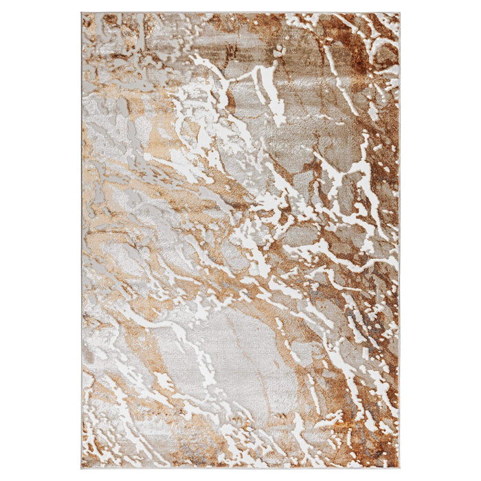 Melet Orange Marbled - U5024 - 5' x 8'