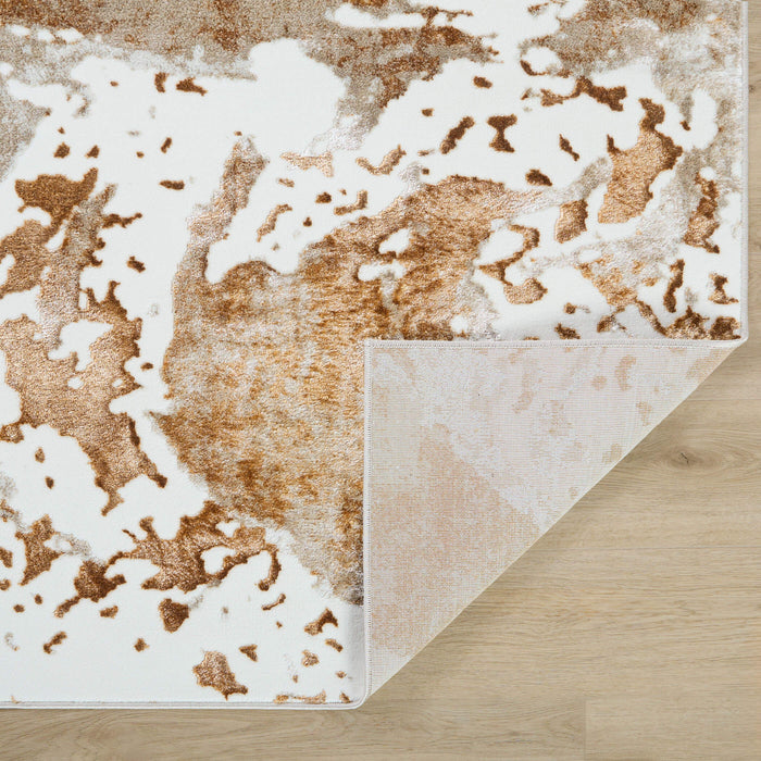 Melet Orange Marbled - U5025 - 7' x 9'