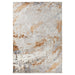 Melet Gray Orange Painterly - U5026 - 5' x 8'